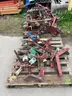 (40) approx. pieces industrial pipe jacks and stands