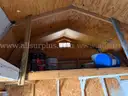 10x20 PORTABLE STORAGE BUILDING ON SKIDS