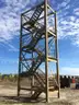 2 LARGE approx. 34&#x27;x12&#x27;6&#x22;x8&#x27; SOLID STEEL STAIR TOWERS
