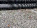 HDPE pipe (high-density polyethylene pipe), corrugated drainage pipe - 10pc Lot (24"dia x 20' long)