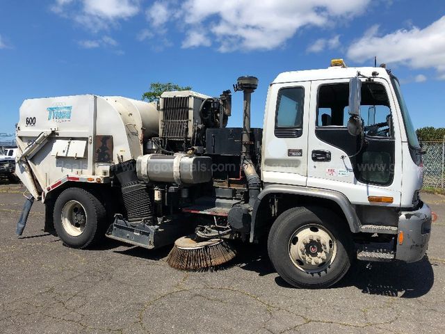 1998 GMC T7500 Cab Over with TYMCO 600 Street sweeper | AllSurplus