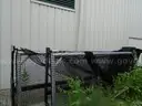 Track and field throwers cage.