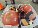Lot - Exercise Balls and Propane Grill