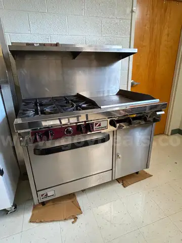 Southbend Model # Y448EE-2GR-424 Commercial Griddle GAS Oven with 4 Burners