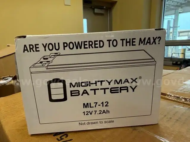 **LOT** Mighty Max Battery ML7-12, 12V, 7.2Ah