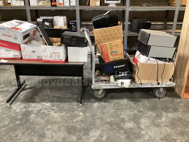 Large Lot of Electronics &#x26; Other Misc. Items (cart not included)