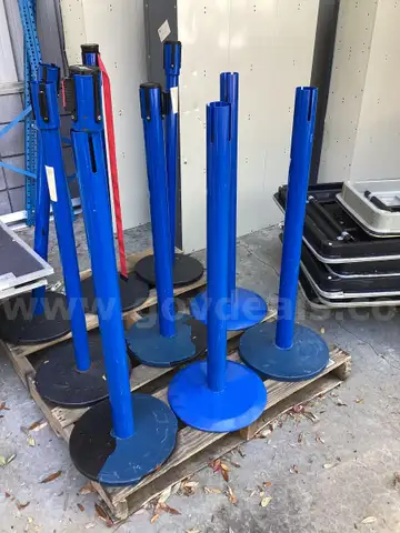 Lot of 9 Stanchions