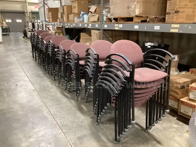 Lot of 59 Stacking Chairs