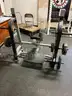 Lot 11 Leg/Shoulder Press and Incline Bench with Weights