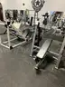 Lot 11 Leg/Shoulder Press and Incline Bench with Weights