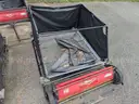 Set of 3 Connecting Parker Suburbanite (36&#x22;) 17 Cu Ft Commercial Lawn Sweepers w/ Mesh Bottom