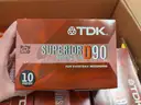 Lot of 28 boxes of 10 Cassette Tapes - TDK Superior Normal Bias D90
