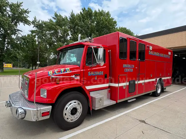 Freightliner FLD70 Fire Salvage - Air Supply Support Truck   ** LOW Miles and Hours **