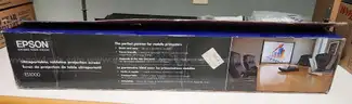 Epson ES1000 tabletop projection screen