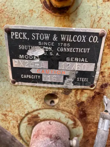 Peck, Stow & Wilcox Metal Brake – Model PX24-A