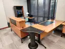 Oak Office Furniture Set