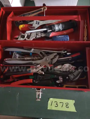 tool box with misc. tools