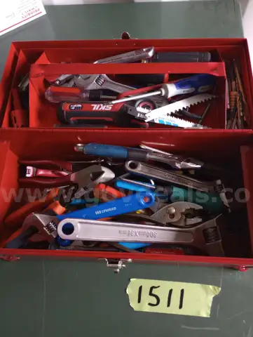 tool box with misc. tools