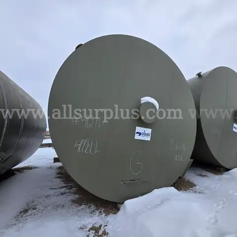 Tank, 400bbl, Oil, 13-1/2ft x 16ft, Steel, Coned Bottom, Unused, Qty 1