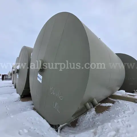 Tank, 400bbl, Oil, 13-1/2ft x 16ft, Steel, Coned Bottom, Unused, Qty 1