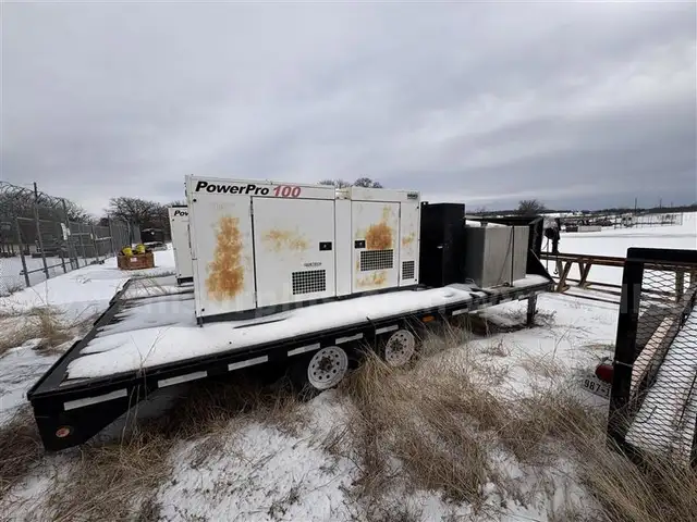 Diesel Generator Trailer, PowerPro 100, Gooseneck, 240/480V, 100kVA, 20' Long x 8' Wide, Qty 1