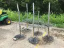 5 USED DISC GOLF BASKETS