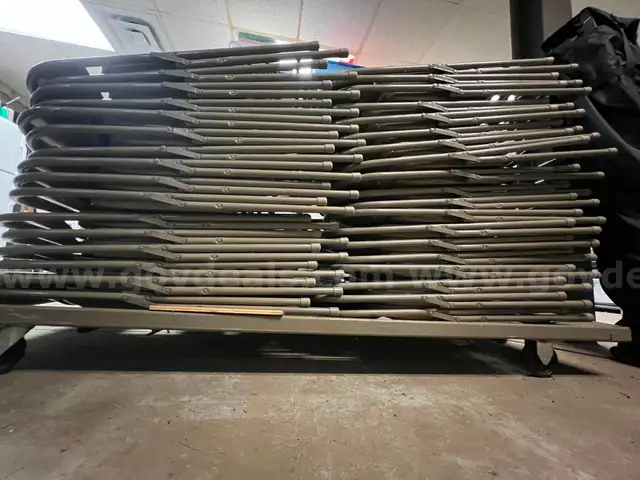 Folding Chairs and Storage Wagon