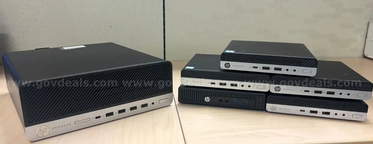 HP ProDesk 600 G3 SFF &#x26; Desktop Mini PCs (6 UNITS)