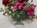 Flower Arrangement in Metal Basket