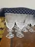 VINTAGE Heavy Crystal Stemware 7.25&#x22; - Qty 14