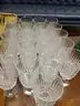 VINTAGE Heavy Crystal Stemware 7&#x22; TALL, QTY 21