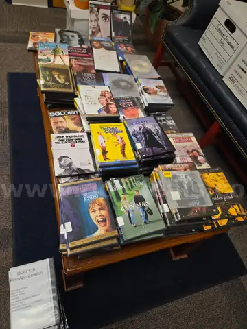 Box of over 100 DVDs (See photos for titles/quantities/photos)