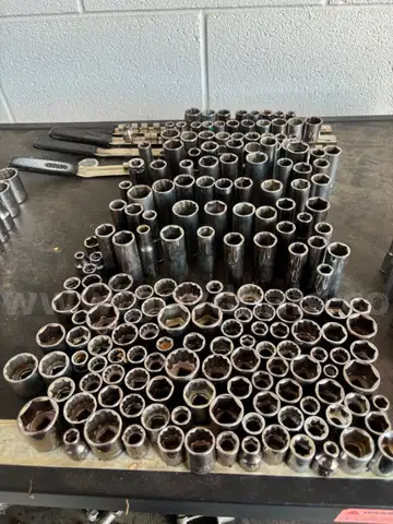Miscellaneous Standard and Metric Sockets (around 300) 1/2, 3/8, and 1/4 drive
