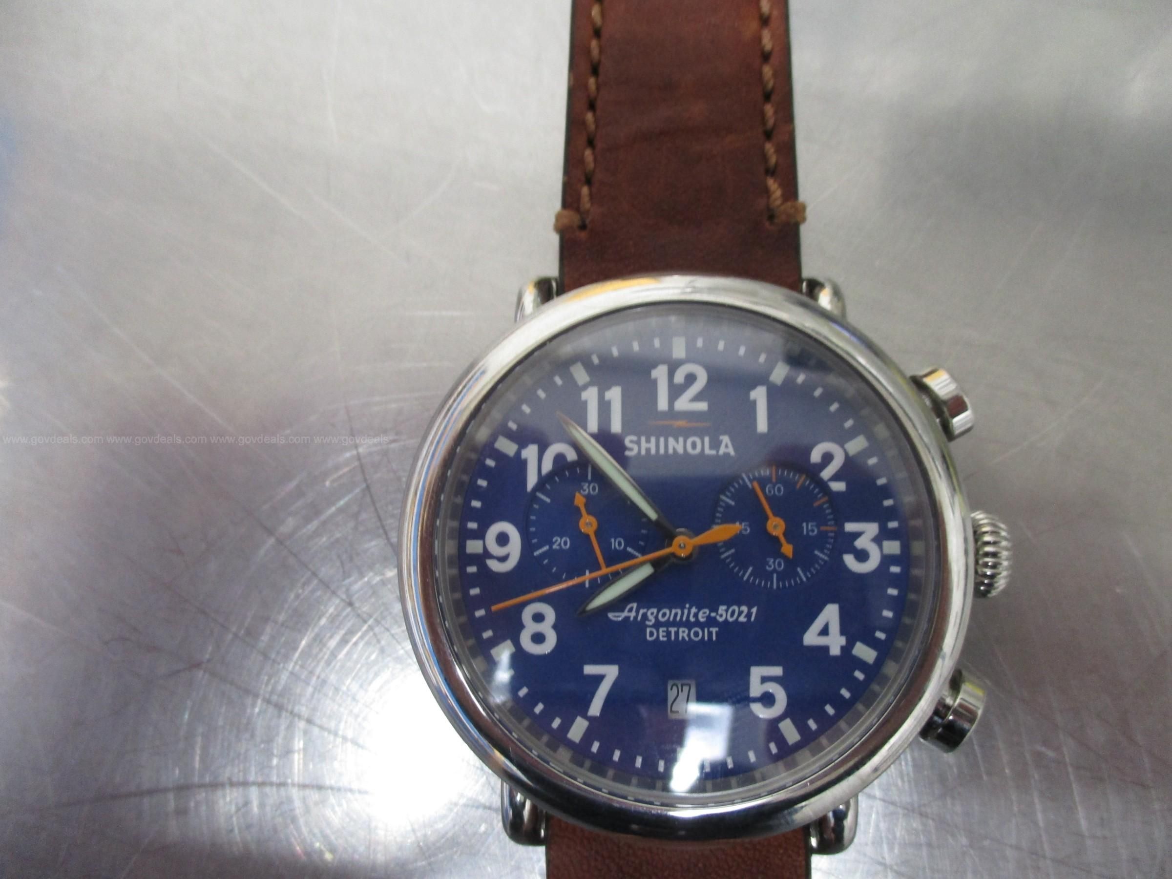 Shinola Argonite 5021 Watch Unknown Condition Start Bid 50.00