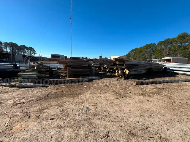 Lot of Scrapped Wood Poles