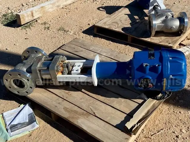 Flowserve Valtek Mark One Linear Globe/Angle Control Valve With Rotork CMQ - Part-Turn Electric Actuator