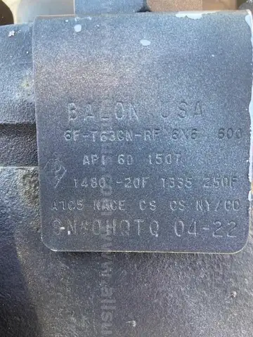 Balon 6F-T63-RF Full Port Trunnion Mounted Steel Ball Valve