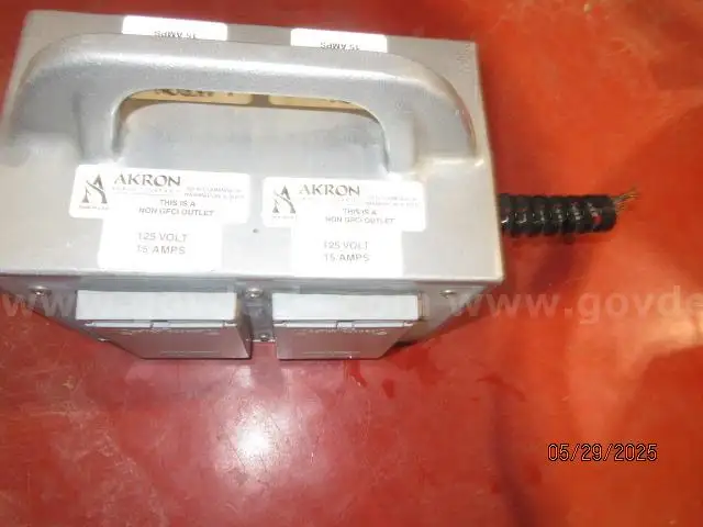 Fire Service Equipment - 125 Volt 4-outlet Junction Box - quantity 1