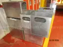 Lot of 7 Aluminum Storage Bins