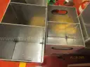 Lot of 7 Aluminum Storage Bins