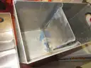 Lot of 7 Aluminum Storage Bins