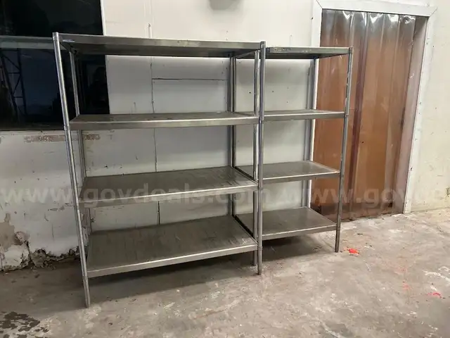 Two Metal Storage Racks