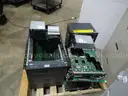 lot of circuit boards and scrap metal.