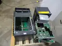 lot of circuit boards and scrap metal.