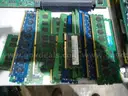 lot of circuit boards and scrap metal.
