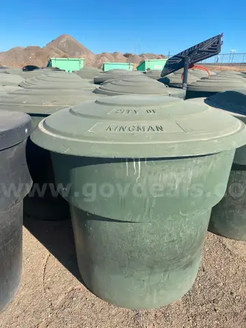 300 Gallon Trash Cans - Lot of 10