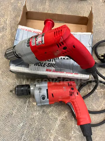 2 - Milwaukee Electric Corded Drills