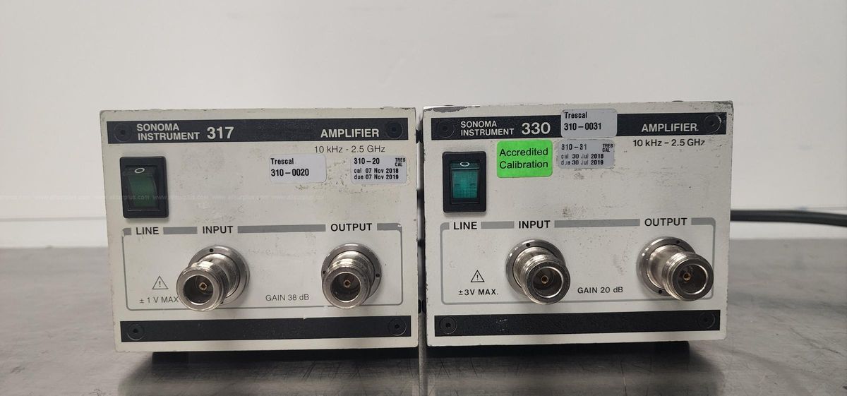 Lot of 2 Sonoma Instrument 317 Amplifier 10kHz-2.5GHz | Go-Dove