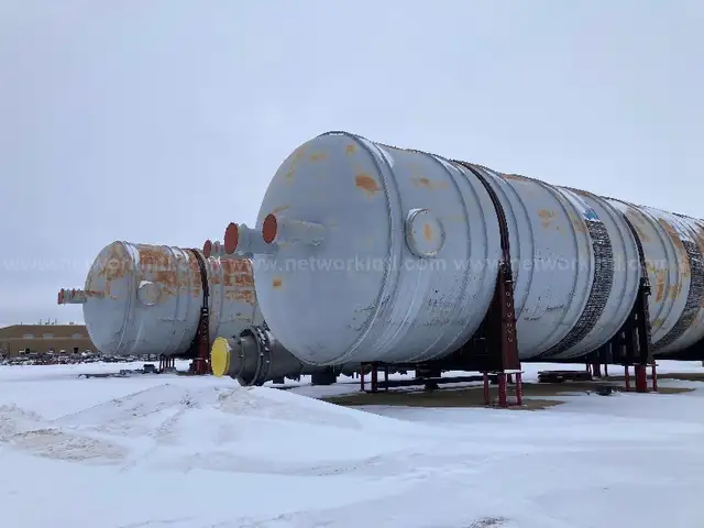 (2) UNUSED Coke Drums, 30&#x2019;3&#x201D;Dia X 139&#x2019;, SA-387 GR.11 CL.2 + SA-240 TP 410SS