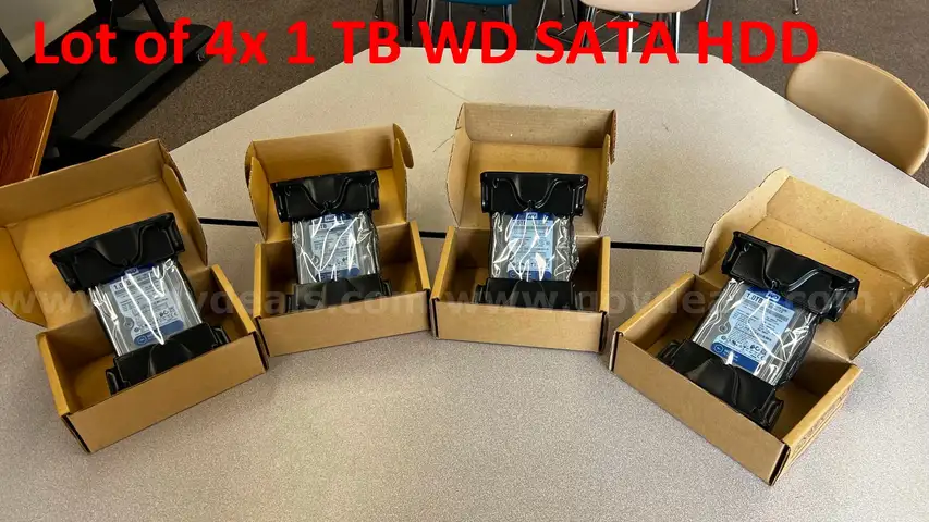 LOT of 4x WD Blue 1 TB SATA HDD